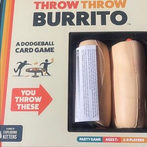 Exploding Kittens Throw Throw Burrito Card Game - Cream